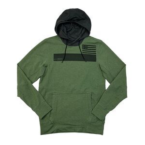 Reebook Crossfit Hoodie Mens S Small Moss Green Forging Elite Fitness Sweatshirt